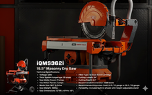 Load image into Gallery viewer, SPECIAL! iQMS362i 16.5" Dust Control Masonry Saw 362i with Saw Cover
