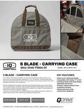 Load image into Gallery viewer, IQ Power Tools - 5 Blade - Heavy Duty Carrying Case - fits 7", 10", 14", 16.5" blades