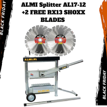 Load image into Gallery viewer, ALMI Splitter AL17-12 - BLACK FRIDAY SPECIAL WITH 2 FREE 14&quot; SHOXX RX13 BLADES!
