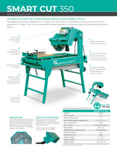 Load image into Gallery viewer, IMER -  MASONRY 350 SMART CUT- 14” Blade / 30” Max Cutting Length w/Plunge