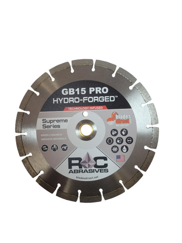 ROC Abrasives: GB15 - Green Concrete & Asphalt Diamond Blade