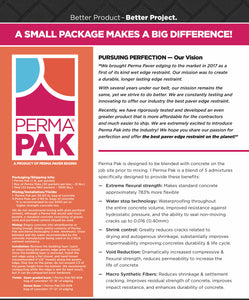 Perma-Edge Perma Paks Concrete Edge Restraint Packaging