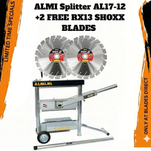 Load image into Gallery viewer, ALMI Splitter AL17-12 - SPECIAL WITH 2 FREE 14" SHOXX RX13 BLADES! HUGE TAX SAVINGS!