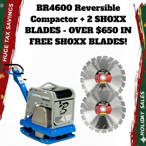 BR4600 Reversible Plate Compactor - WITH 2 FREE 14