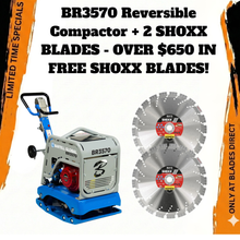 Load image into Gallery viewer, BR3570 Reversible Compactor- WITH 2 FREE 14" SHOXX RX13 BLADES! - HUGE SAVINGS!!