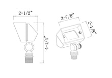 Load image into Gallery viewer, Cube Mini Wash Landscape Light Available in Aluminum &amp; Brass