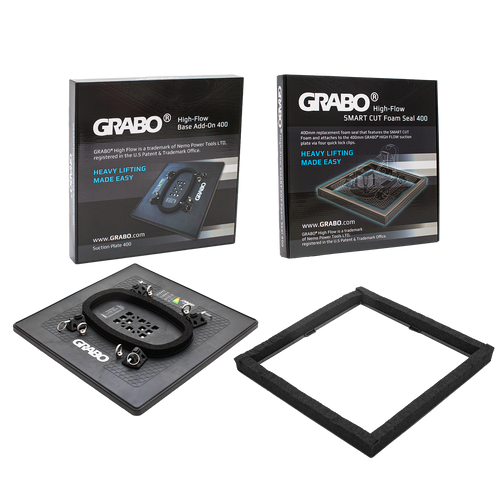 GRABO HIGH FLOW Suction Plate 400 + SMART CUT Foam Seal 400 16