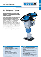 Load image into Gallery viewer, Weber SRV 590-II Rammer