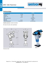 Load image into Gallery viewer, Weber SRV 590-II Rammer