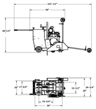 Load image into Gallery viewer, CC2500 Medium Walk Behind Saw