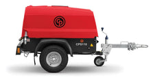 Load image into Gallery viewer, Chicago Pneumatic CPS110 110 CFM Portable Tow Behind Air Compressor with Kubota Engine