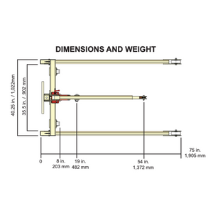 EDCO EH1500KIT Engine Hoist w/ Carrier Cart