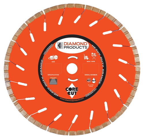 Heavy Duty Orange High Speed Turbo Blades