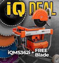 Load image into Gallery viewer, SPECIAL! iQMS362i 16.5" Dust Control Masonry Saw 362i with FREE 16.5" IQ BLADE! LIMITED TIME SPECIAL!