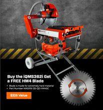 Load image into Gallery viewer, SPECIAL! iQMS362i 16.5" Dust Control Masonry Saw 362i with FREE HM4 BLADE! LIMITED TIME SPECIAL!