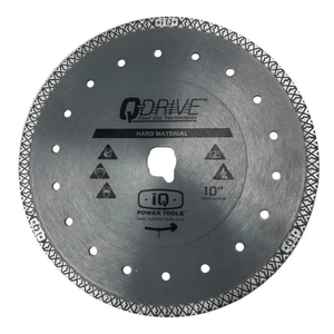 10" x .060 Q-Drive Plus Tile Blade Dry  Platinum - Hard Material - Grey