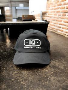 iQ Power Tools Black Performance Logo Hat – Lightweight, Adjustable Fit
