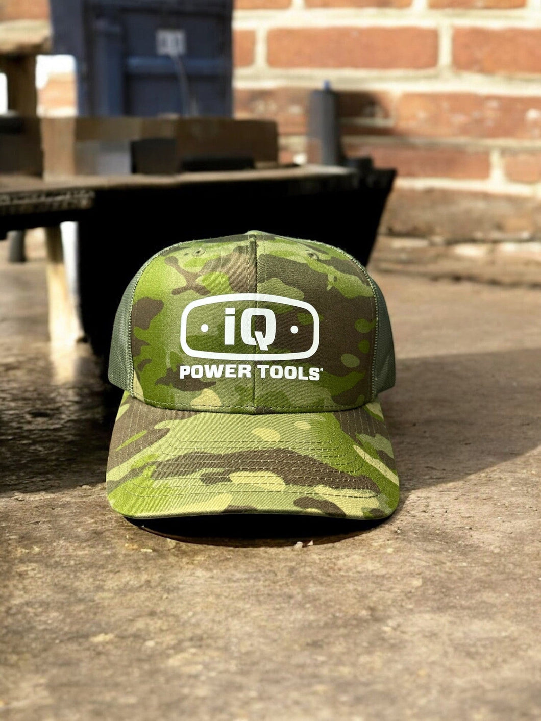 iQ Power Tools Camo Trucker Hat – Snapback