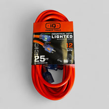 Load image into Gallery viewer, iQ Power Tools Heavy-Duty Extension Cord – 25ft &amp; 50ft (20 Amp, Lighted, SJTW)