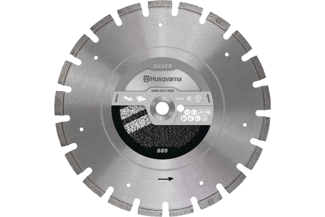 Husqvarna Vari-Cut S85 - Various Sizes - Segmented Diamond Blade Asphalt and Green Concrete