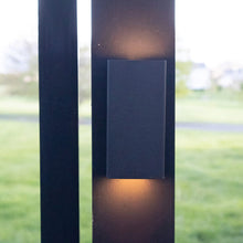 Load image into Gallery viewer, Low Profile Pool Encl, Post or Wall Mount Sconce 12V 2W RGBCW module