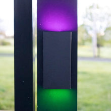 Load image into Gallery viewer, Low Profile Pool Encl, Post or Wall Mount Sconce 12V 2W RGBCW module
