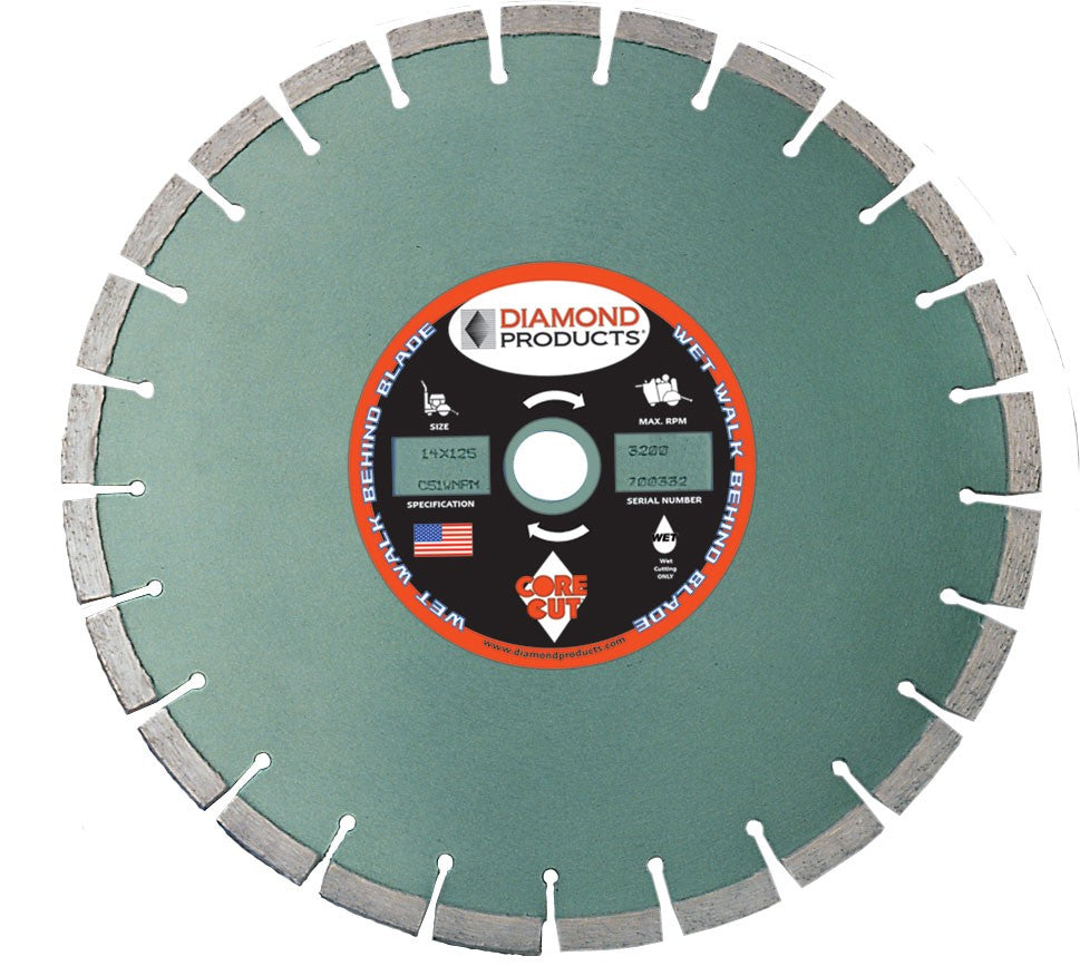 Mega Premium Green Cured Concrete Diamond Blades
