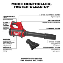 Load image into Gallery viewer, Milwaukee M12 Compact Spot Blower (Tool Only) - 0852-20 - product detail