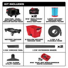 Load image into Gallery viewer, Milwaukee M18 FUEL NEXUS 9 Gallon Dual-Battery Wet/Dry Vacuum Kit - 0920-22HD - product detail