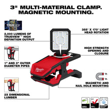 Load image into Gallery viewer, Milwaukee M18 ROVER Clamping Flood Light (Tool Only) - 2358-20 - product detail