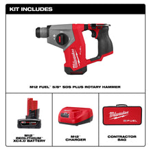 Load image into Gallery viewer, Milwaukee M12 FUEL 5/8” SDS Plus Rotary Hammer Kit - 2508-21XC - product detail