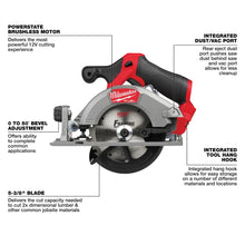 Load image into Gallery viewer, Milwaukee M12 FUEL 5-3/8” Circular Saw Kit - 2521-21HO - product detail