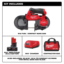 Load image into Gallery viewer, Milwaukee M12 FUEL Compact Band Saw Kit - 2529-21XC