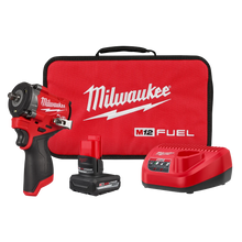 Load image into Gallery viewer, Milwaukee M12 FUEL Stubby 3/8" Impact Wrench Kit - 2562-21
