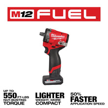 Load image into Gallery viewer, Milwaukee M12 FUEL Stubby 1/2" Impact Wrench Kit - 2563-22 - product detail