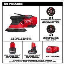 Load image into Gallery viewer, Milwaukee M12 FUEL 6" Random Orbital Sander Kit (3/32") - 2584-22CX - product detail