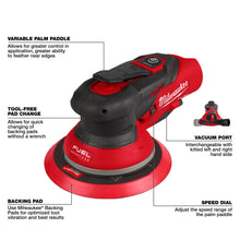 Load image into Gallery viewer, Milwaukee M12 FUEL 6" Random Orbital Sander Kit (3/16") - 2585-22CX - product detail