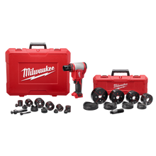Load image into Gallery viewer, Milwaukee M18 FORCE LOGIC 10 Ton Knockout Tool 1/2" to 4" with Punches and Dies - 2676-04