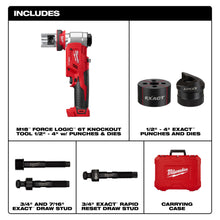 Load image into Gallery viewer, Milwaukee M18 FORCE LOGIC 6T Knockout Tool 1/2" - 4" with Punches and Dies - 2677-04 - product detail