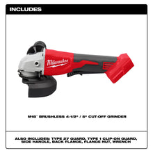 Load image into Gallery viewer, Milwaukee M18 Brushless 4-1/2" / 5" Cut-Off Grinder, Paddle Switch (Tool Only) - 2686-20 - product detail