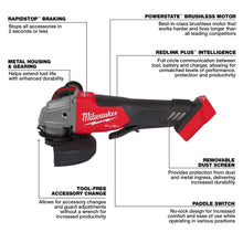 Load image into Gallery viewer, Milwaukee M18 FUEL™ 4-1/2" / 5" Braking Grinder Paddle Switch, No-Lock (Tool Only) - 2880-20 — additional product view 4