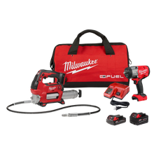 Load image into Gallery viewer, Milwaukee M18 FUEL™ 1/2" HTIW w/ Friction Ring &amp; Grease Gun Combo Kit 2967-22GG — view 1