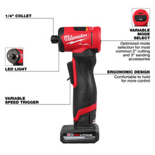 Load image into Gallery viewer, Milwaukee M12 FUEL 1/4" Right Angle Die Grinder Kit - 3485-22 - product detail