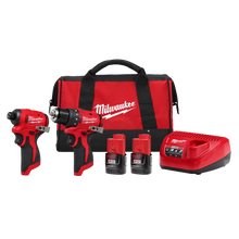 Load image into Gallery viewer, Milwaukee M12 Subcompact Brushless 2-Tool Combo Kit - 3494-22
