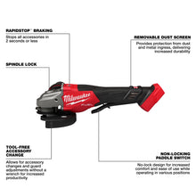Load image into Gallery viewer, Milwaukee M18 FUEL™ 4-1/2"-6" Braking Grinder, Paddle Switch 3670-20 — view 3