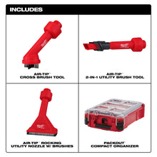 Load image into Gallery viewer, Milwaukee AIR-TIP Remodeling 3-Piece Vacuum Tool Kit with PACKOUT Compact Organizer - 49-90-2043P - product detail