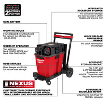 Load image into Gallery viewer, Milwaukee M18 FUEL NEXUS 12 Gallon Dual Battery Wet/Dry Vacuum Kit - 0930-22HD - additional product detail 1