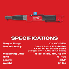 Load image into Gallery viewer, Milwaukee M12 FUEL 3/8" Digital Torque Wrench w/ ONE-KEY (Tool Only) - 2465-20 - additional product detail 2