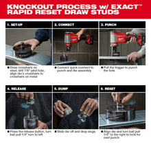 Load image into Gallery viewer, Milwaukee M18 FORCE LOGIC 10 Ton Knockout Tool 1/2" to 4" with Punches and Dies - 2676-04 - additional product detail 2