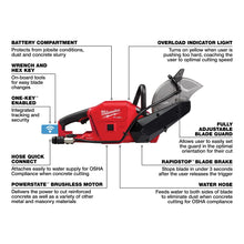 Load image into Gallery viewer, Milwaukee M18 FUEL 2786 9-inch saw - Milwaukee option in saw package - additional product detail 2